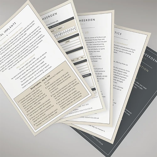 Referral pack forms and inserts