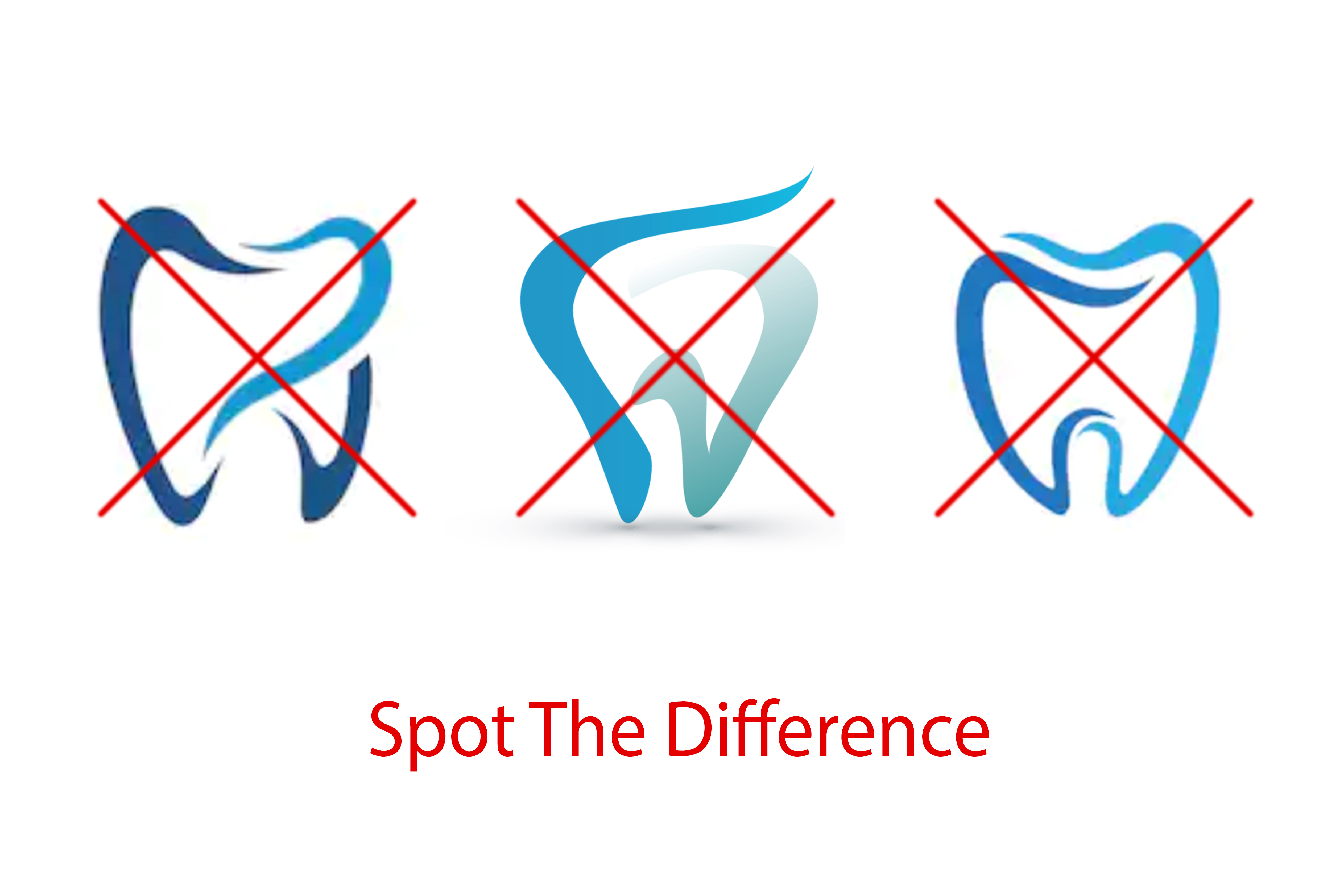boring dental logos from stock images